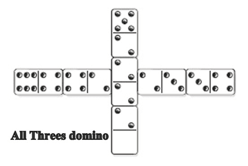 All threes domino